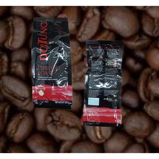 กาแฟดอยตุง อาราบิก้า 100% คั่วบด สูตร Espresso Roast แถบสีแดง ตัวหนังสือDoiTung สีแดง รุ่นใหม่ สำหรับคนชอบ กาแฟเอสเพรสโซ