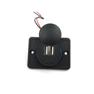 USBแบบแปะไม่ต้องเจาะรูใหญ่ๆ ชาร์จมือถือ3.1A ใช้ไฟDC12v-24v