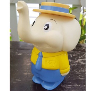 ออมสินหายาก Zojirushi Soft Vinyl Piggy Bank Elephant Retro