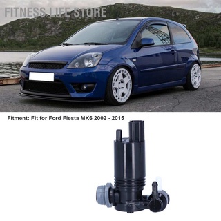 Fitness Life Shop มอเตอร์ปั๊มกระจกด้านหน้า 2 Outlet 1231600 เหมาะสําหรับ Ford Fiesta Mk6 2002-2015