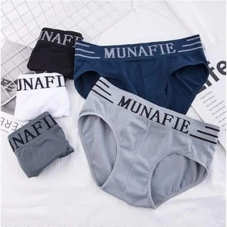 #3593 กางเกงในชาย MUNAFIE เนื้อผ้านุ่ม มีซองใส่ทุกตัว รุ่นขาเว้า
