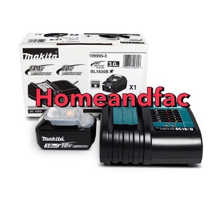 แท่นชาร์จ พร้อม แบตเตอรี่ 1 ก้อน 18V ใช้กับ ปั๊มลม Makita รุ่น DMP180Z