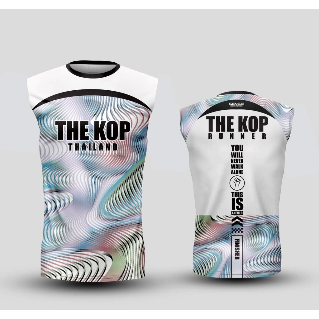 ✨ใส่โค้ดSENSEI10Pลด10% ✨เสื้อแขนสั้นพิมพ์ลาย(หน้า-หลัง) ลายTHE KOP TH1 ราคา ถูกที่สุด ดีลบีเคเค แกลเลอรีภาพที่ 2
