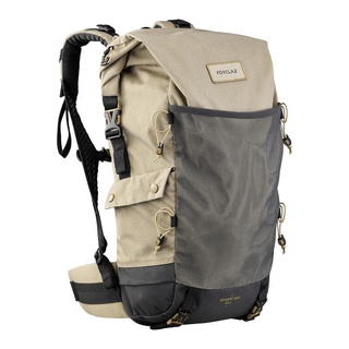 กระเป๋า 30 l เป้สะพายหลัง ระบายอากาศ กันทราย FORCLAZ Desert Trek Backpack Ventilated &amp; Anti-Sand DESERT 500 30L Beige