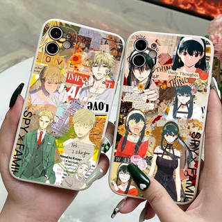 เคสโทรศัพท์มือถือ ขอบตรง กันกระแทก ลาย [SPY x FAMILY] สําหรับ Realme 9i 9 Pro + 8i 8 7 7i 6 5 3 Pro 6i 6S 5i 5S