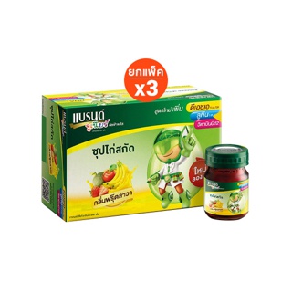 แบรนด์จูเนียร์ซุปไก่สกัด สูตร อัลฟ่าพลัส กลิ่นฟรุ๊ตลาวา 42 มล. x 12 ขวด x 3 แพค