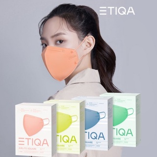 Etiqa Airlite Square แมสเกาหลี 💥พร้อมส่ง💥 ครบสี นำเข้าจากเกาหลี🇰🇷 สีสวย ใส่แล้วสวยเด่นแน่นอน 🥰 1ซอง1ชิ้น