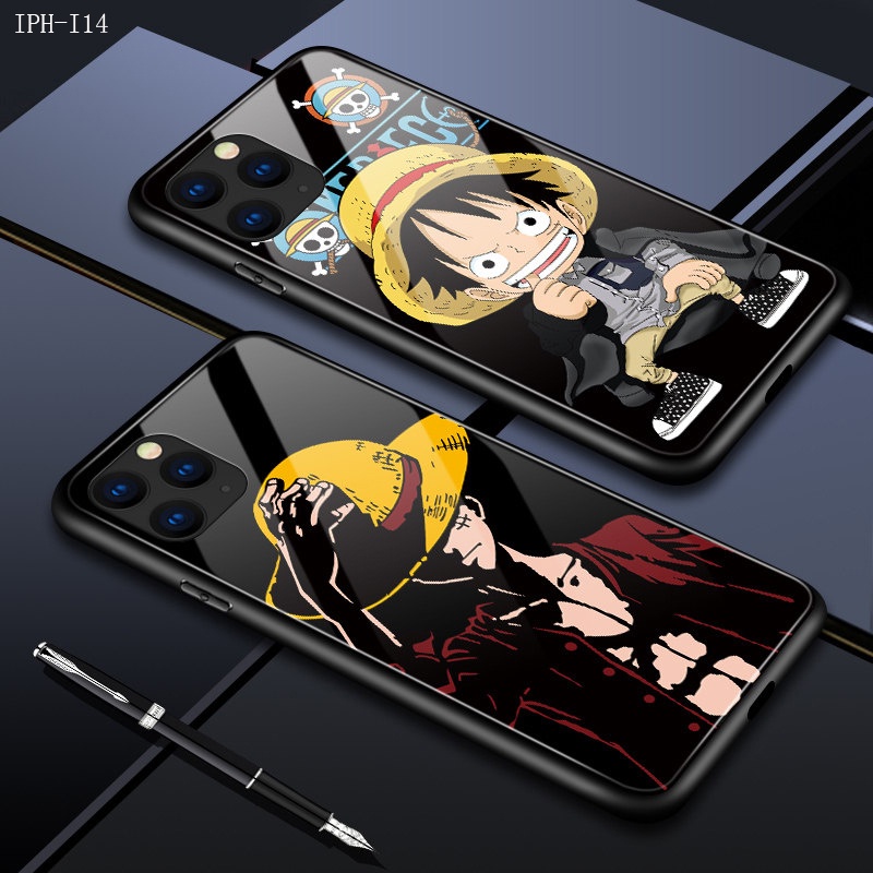 Compatible With iphone 15 14 Pro Plus Max เคสไอโฟน สำหรับ Case Anime One Piece Straw Hat Kid เคสโทรศัพท์