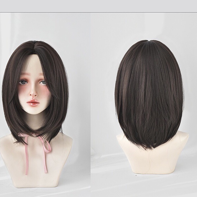 วิกผม 🔥 วิกสั้น ผมเสกกลาง ยาว 39 cm สินค้าสวยตามภาพ100% ฟรีเน็กตะข่ายคลุมผมให้ค่ะ