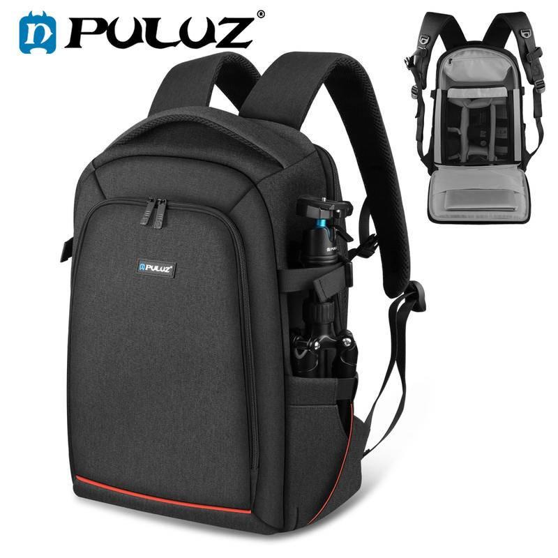 PULUZ กลางแจ้ง Dual ไหล่กระเป๋าเป้สะพายหลังมือถือ PTZ Stabilizer กระเป๋ากล้องสําหรับกล้องดิจิตอล/DJI