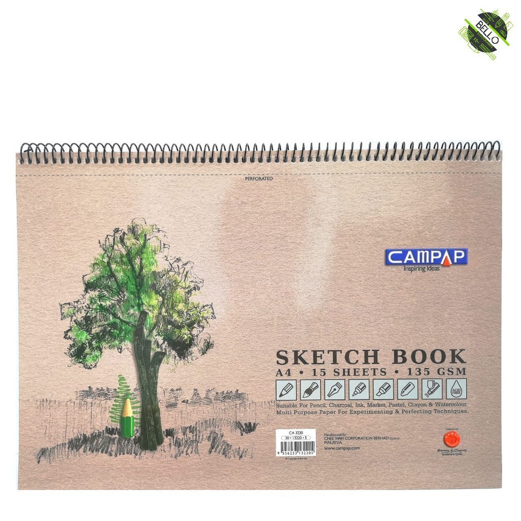 Campap Sketch Book A4 135g 15s ( CA 3220 )