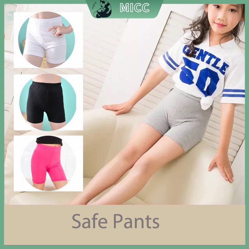 【Bangkok Delivery】1Piece กางเกงเลกกิ้งกระโปรง เพื่อความปลอดภัย สําหรับเด็กผู้หญิง อายุ 3-9 ปี