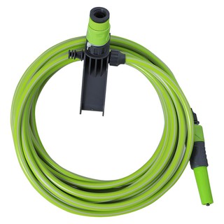 ชุดสายยางพร้อมที่แขวน 3/8"X10 ม. PVC+PLASTIC 3/8"X10M GREEN-GRAY PVC+PLASTIC OPAQUE HOSE