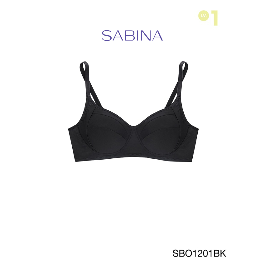 Sabina เสื้อชั้นใน Wireless Bra (ไม่มีโครง) รุ่น Function Bra รหัส SBO1201BK สีดำ