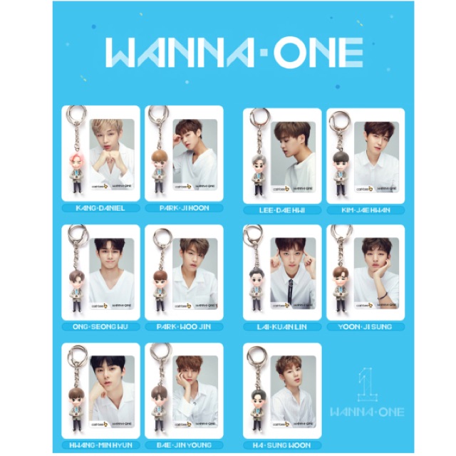 Wanna one T-money & figure keyring ของแท้ พร้อมส่ง