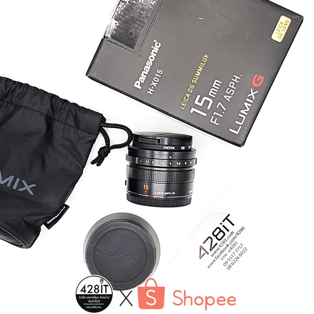[มือ2]Panasonic Leica DG 15mm f1.7 ASPH. ประกันร้าน ECMALL