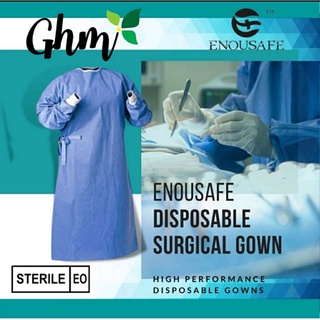 เสื้อกาวน์ผ่าตัดปลอดเชื้อ Sterile Surgical Gown AAMI LEVEL4 (ราคายกลัง)