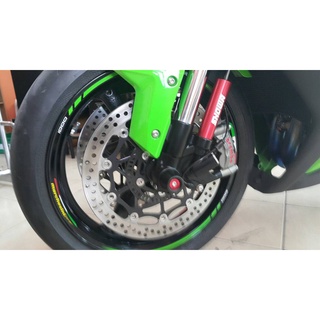 กันล้มล้อหน้า front fork slider Kawasaki ZX10 2016 -19 Mothracing ช่วยป้องกันตีนโช๊ค ไม่ให้เกิดเป็นรอยเสียหาย เวลารถล...