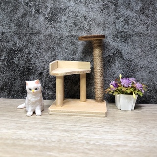 [Dollhouse  Mini Furniture] คอนโดแมวจิ๋ว สำหรับตกแต่งบ้านตุ๊กตา #ของจิ๋ว #miniature