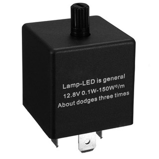 FG อุปกรณ์ LED Adjustable Flasher Relay 12V 3-PIN สำหรับไฟเลี้ยวรถยนต์