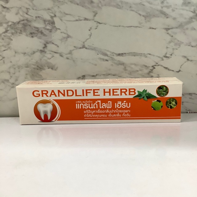 GRANDLIFE HERB (แกรนด์ไลฟ์เฮิร์บ) ผลิตภัณฑ์ทำความสะอาดช่องปาก ยาสีฟันสมุนไพร