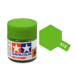 สีสูตรน้ำทามิย่า Tamiya Acrylic X15 Light Green 10ml