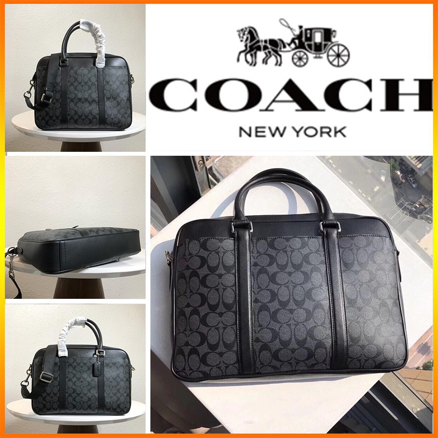 COACH 71794 Briefcase Notebook Bag Crossbody Bag Handbag With Purchase  Certificate | Shopee Thailand