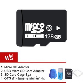 Micro 128GB Micro SD Card Class 10 Fast Speed ฟรี Micro SD Adapter USB Micro SD