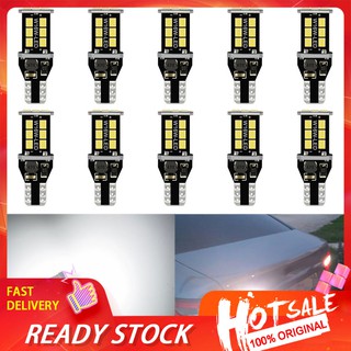 【พร้อมส่ง】หลอดไฟท้ายรถยนต์ รถบรรทุก W16W LED T15 10 ชิ้น