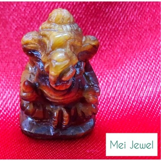 พระพิฆเนศ หินอ่อนหลายชนิด หน้า-1.3cm, สูง-2cm, หนา-1.3cm