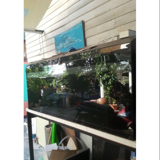 ตู้ปลามือสอง พร้อมขาตั้งเหล็กหนา อุปกรณ์ครบ ตู้กระจกขนาด กว้าง 51 ซม. ยาว  1.53 ม. สูง 53 ซม. | Shopee Thailand