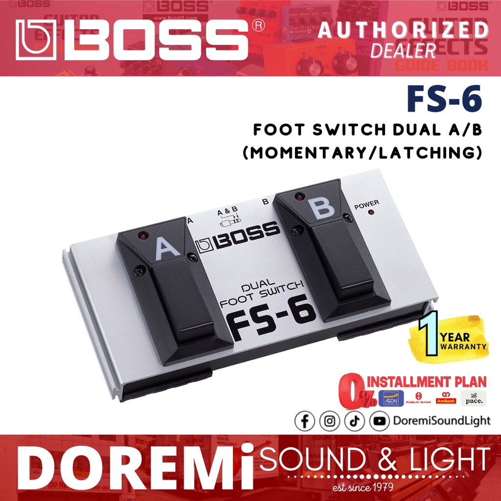 BOSS FS6 สวิตช์เท้าคู่ (FS-6)