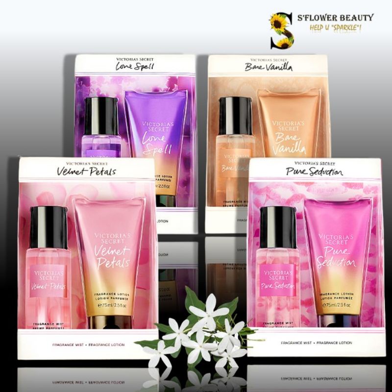 Set Box Victoria s Secret Mini Gift Set Body Mist and Body Lotion 75ml