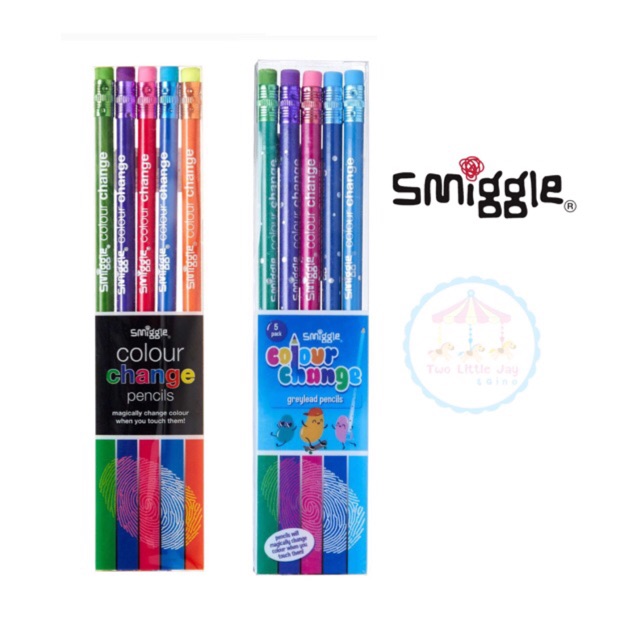 พร้อมส่ง! เซ็ทดินสอเปลี่ยนสีได้ Smiggle Colour Change Pencil Pack X5