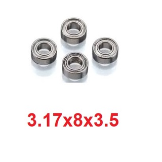 ลูกปืนมอเตอร์ 2212 ขนาด 3.17x8x3.5mm. 4ลูก Bearings