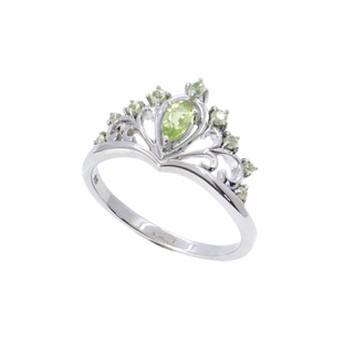 แหวนพลอย Peridot (เพอริดอท) R-PT0039-RH