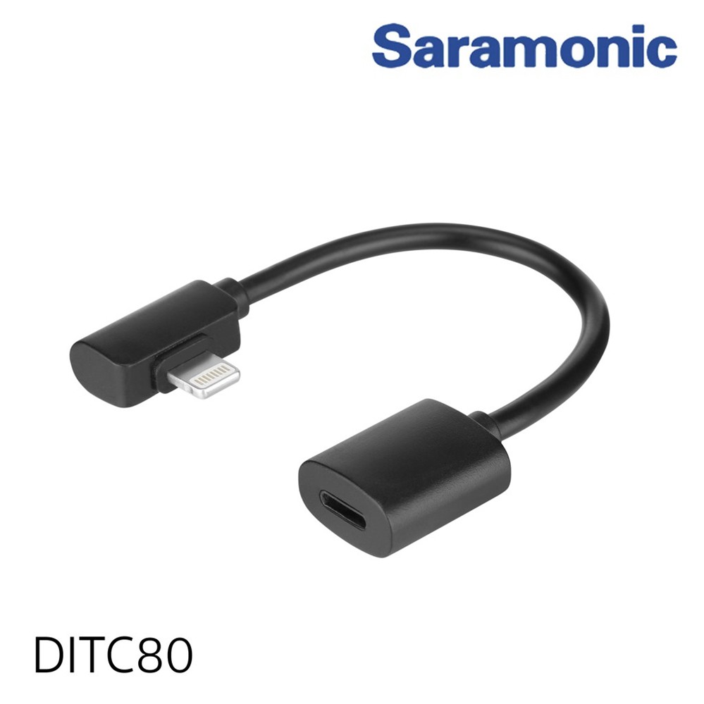 Saramonic DITC80 Female to Right-Angle Male Lightning Extension Cable (3.2") ประกันศูนย์ไทย