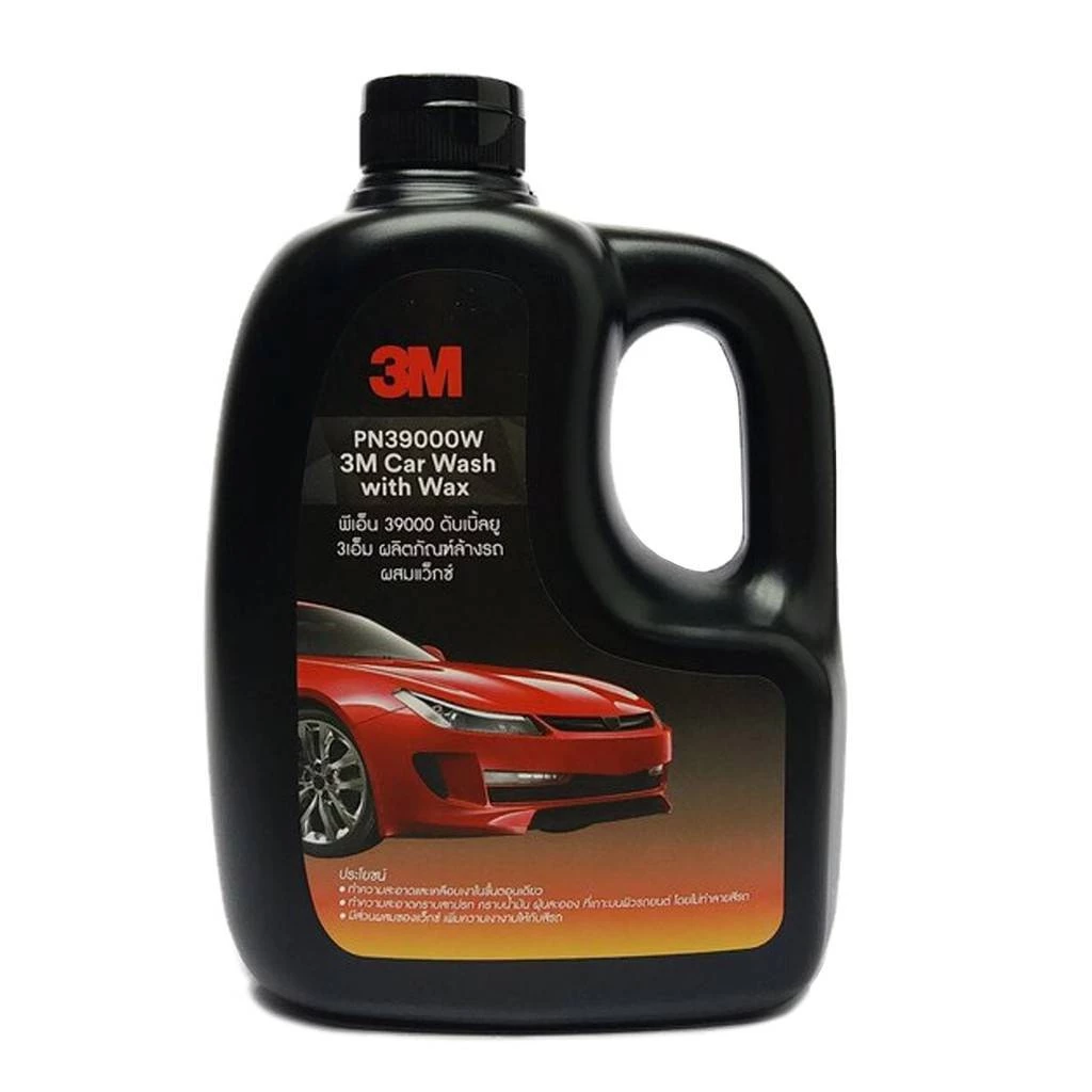 3M (2 ขวด) แชมพูล้างรถ น้ำยาล้างรถ PN39000W สูตรผสมแวกซ์ 2 in 1 ขนาด 1000ml. thumbnail 3