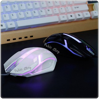 Gaming Mouse (USB) MILANG LIMIT BLADE M3 Luminous-sports game series (มี2สี คือ สีขาวและสีดำ)