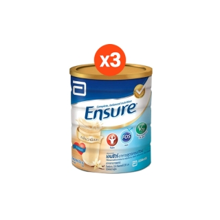 แพ็ค 3 , แพ็ค 6 Ensure นมผง เอนชัวร์ กลิ่นวานิลลา อาหารสูตรครบถ้วน 850 กรัม Ensure Vanilla 850g