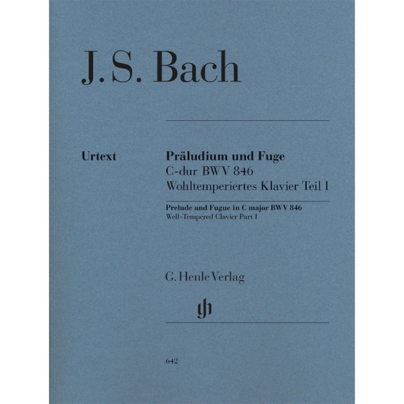 JOHANN SEBASTIAN BACH Prelude and Fugue C major BWV 846 (Well-Tempered Clavier Part I) (HN642)