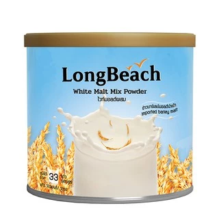 ลองบีชผงไวท์มอลต์มิกซ์ (แบบกระป๋อง) ขนาด 400 กรัม LongBeach White Malt Mix Powder (Can) size 400g.