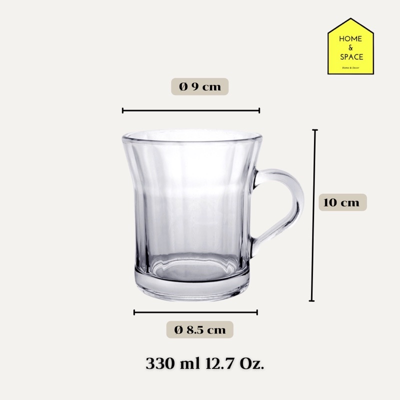 แก้วน้ำ 6 ใบ/ชุด 360 ml Dining Glass M1362/6 รูปที่ 6