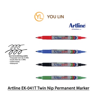 Artline EK-041T ปากกามาร์กเกอร์ แบบปลายคู่