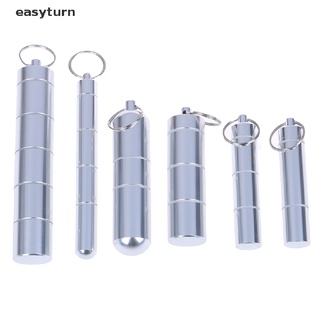 Easyturn พวงกุญแจกล่องยา แบบอลูมิเนียม กันน้ํา 1 ชิ้น
 เลี้ยว