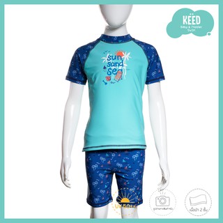 KĖĖD : 🌊ชุดว่ายน้ำแบบแยกชิ้น เสื้อ-กางเกงว่ายน้ำ  เด็กชาย ⛱️To The Beach Collection two pieces