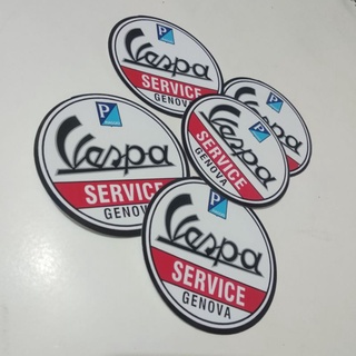 สติกเกอร์ ลาย Vespa SERVICE สําหรับติดตกแต่ง