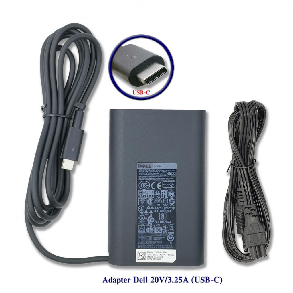 Dell Adapter ของแท้ k12A Venue 11 Pro 20V/3.25A (USB-C)