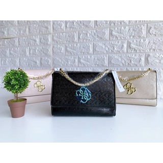 GUESS CROSSBODY BAG คอสบอดี้ทรงสวย หนังเงา