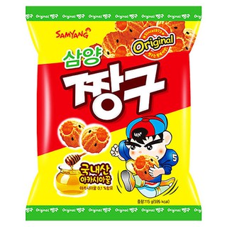 พร้อมส่ง 삼양 왕짱구 ขนมอบกรอบรสน้ำผึ้ง Samyang Wang Chang Gu Snack 115g.